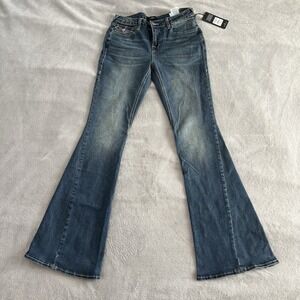 True Religion Stella Bell Bottom Jeans Women's Denim Flare Leg Pants New Size 27